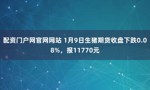配资门户网官网网站 1月9日生猪期货收盘下跌0.08%，报11770元